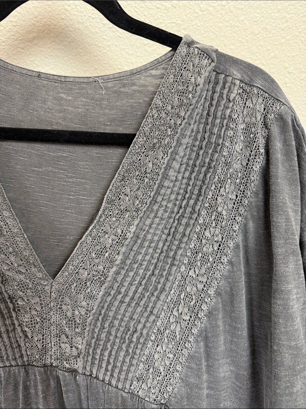 LUCKY BRAND Tiered Dress with Lace & Tucks XL - Picture 2 of 8